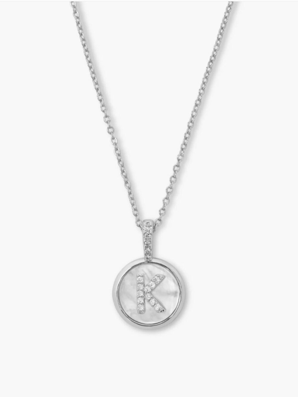 Melinda Maria Love Letters K Medallion Necklace - Picture 2 of 10